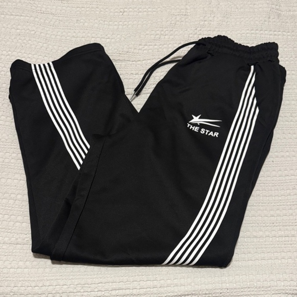 The Star Black Track Pants. M - Picture 1 of 4